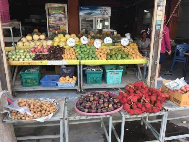 Fruit market stall in Koh Chang Island, Thailand