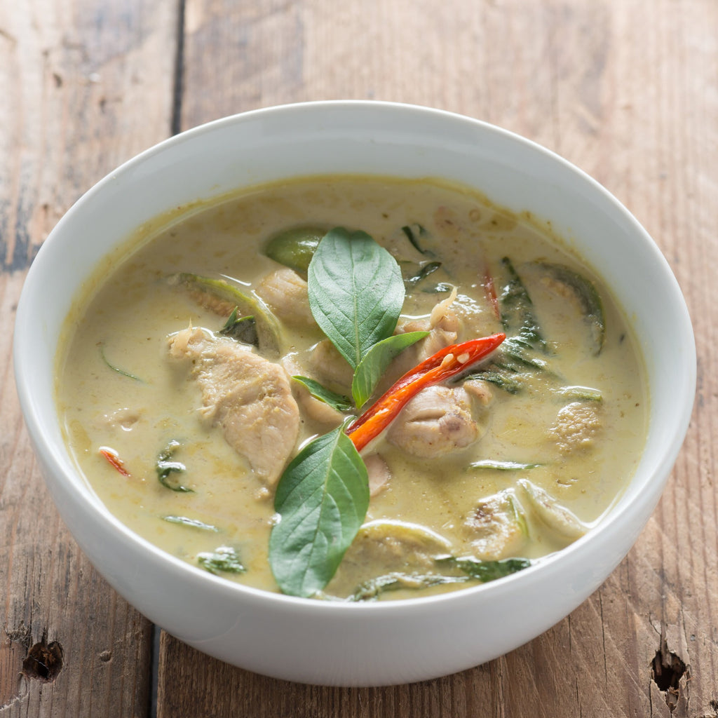 Bowl of Green Chicken Curry